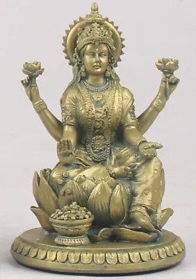 5  Lakshmi Statue Goddess Of Wealth Vishnu Shakti Hindu Amulet • $36.10