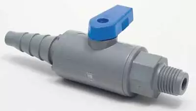 Zoro Select 6386590 1/4  Mnpt X Barb Pvc Ball Valve Inline • $12.99