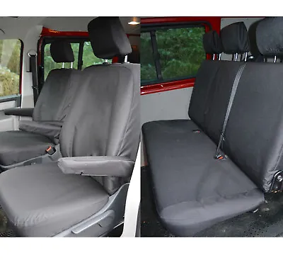 VW Transporter T5 Kombi Seat Covers (Captain Seats) Tailored Heavy Duty Material • $199.13