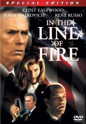 In The Line Of Fire W Clint Eastwood (DVD)-You Can CHOOSE WITH OR WITHOUT A CASE • $2.50