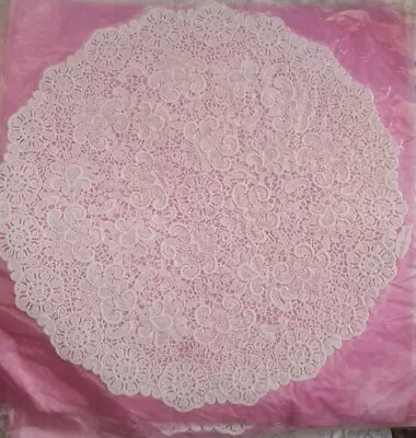 Vinyl Tray Covers Doilies Placemats Table Cloths 🎀 Wedding Floral Cream 22 Cm • $11.37