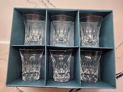 Vintage Bohemia Czech Crystal Whiskey Old Fashion Tumbler Glasses 4  With Box • $64.97
