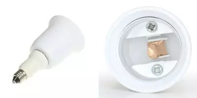 (E11 To E26/E27) - Mini Candelabra Socket E11 Standard Pack Of 12 White  • $23.93