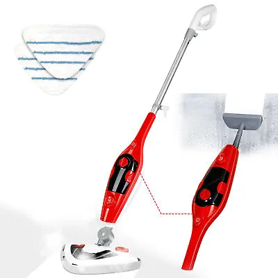 12-in-1 Electric Hot Steam Mop Cleaner For Hardwood Tile Laminate Floors Glass • £37.92