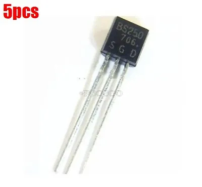 5Pcs BS250 P Channel Mosfet TO-92 Cq • $2.56