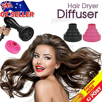 $11.67 • Buy Silicone  Hair Dryer Universal Travel Professional Salon Foldable Diffuser NEW