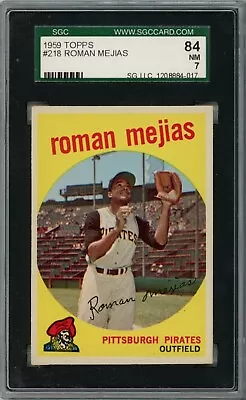 1959 Topps #218 Roman Mejias 84 NM 7 SGC • $38.14