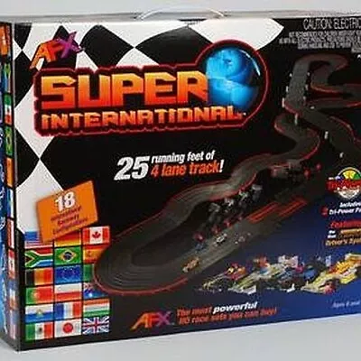 AFX  SLOT CAR SUPER INTERNATIONAL With Lots Of Extras. Dream Set. 100% Seller. • $367.77