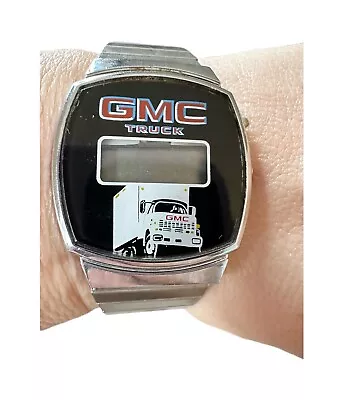 Vintage GMC Truck RARE LCD Digital COLLECTIBLE ADVERTISING Watch • $12