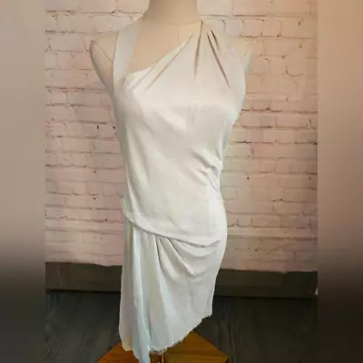 Helmut Lang Vintage One Shoulder Dress |   Ivory | Suze 0 | EUC | Rare! • $150