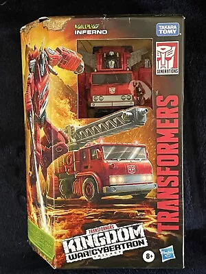 Transformers Generations War For Cybertron: Kingdom Voyager WFC-K19 Inferno MISB • $24.99