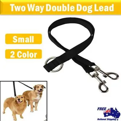 $5.39 • Buy Dual Dog Leash 2 Way Double Lead Walk 2 Dogs With One Lead Coupler Nylon Harness