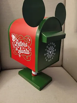 Disney Christmas Decor 14in Mickey Mouse Letters To Santa Mailbox Functional  • $19.99