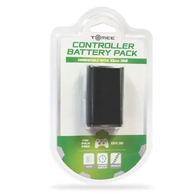 Tomee Rechargeable Controller Battery Pack For Xbox 360 - Black • $11.97