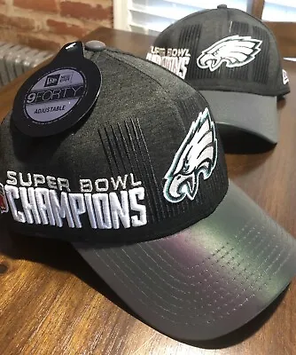 $16.95 • Buy Philadelphia Eagles Super Bowl LII Champions Locker Room Cap Hat New Era 9Forty