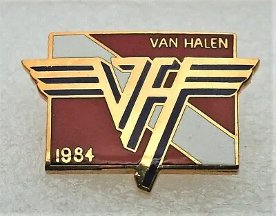 Van Halen 1984 Music Group Rock Band Enamel Lapel Hat Pin New NOS  • $10.99