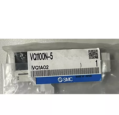 SMC VQ1100N-5 SOLENOID VALVE (VQ1A02) Brand New • $40