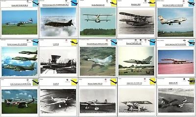 Aircraft Photograph Technical Data On Rear Aircraft Fighters Bombers Seaplanes • $1.23