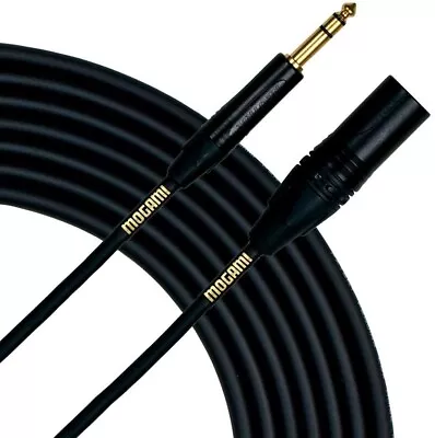 Mogami Gold TRS-XLRM Balanced 1/4  To XLR Male Patch Cable - 3' 6'10'15' 20' • $44.95