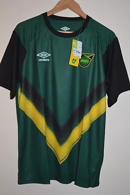 Jamaica Green Football Training Shirt Jersey 2021/22 Umbro BNWT Large • £25