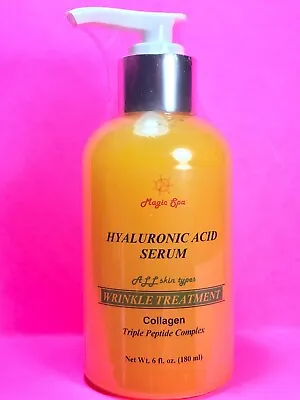 6oz Hyaluronic Acid Serum Collagen Matrixyl 3000 Wrinkle Filler Peptide Anti-age • $18.70