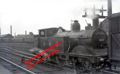 B&W Railway Negative (6mx9cm) 1247 Ex M.R 0-4-4T @ Leeds City 13th Jul 1947 • £3.75