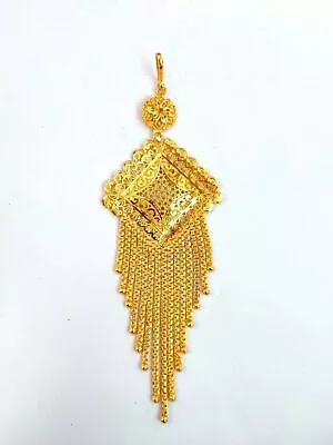 Indian 22K Gold Plated 6  Long Hair Pasa Head Wedding Jewellery Set Ja871 • $28.88