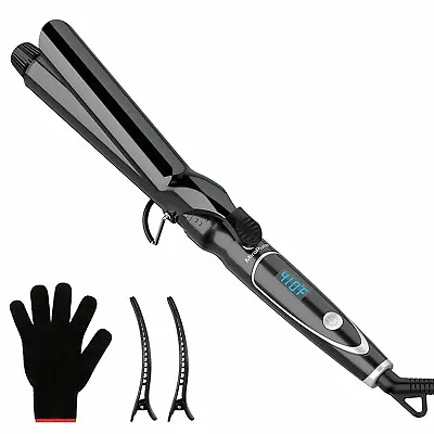 $26.99 • Buy 1.25 Inch Curling Iron By MiroPure For Beach Wave Curling Wand Auto Shut-Off