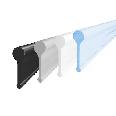 £4.89 • Buy Soft Rubber Shower Seal For Folding Bath Screens Door Grey/Black/Transparent
