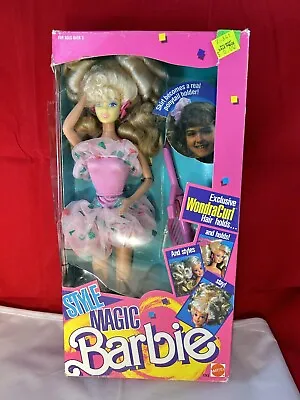 Vintage 1988 Mattel Style Magic Barbie Wondra Curl Hair Sealed FAST Shipping • $45
