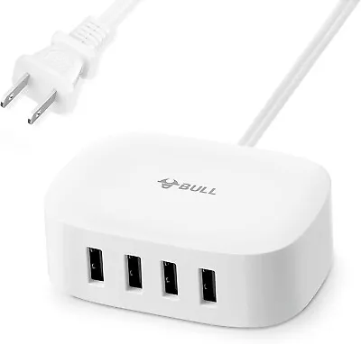 BULL 25W Multi USB Charging Station - 4 Port USB Charging Station Apple IPhone • $17.99