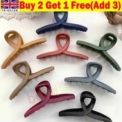 Hair Clips For  Women Strong Large·Traditional Clip Claw Jaw-Clamp Grip Thick UK • £2.96