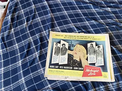 Midnight Lace 1960 Title Lobby Card  Doris Day • $12