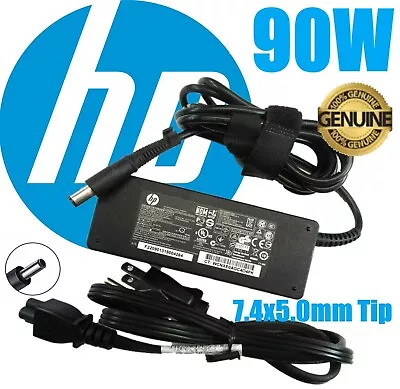 Genuine HP 90W Laptop AC Adapter Power Charger 463554-001 463955-001 19V 4.74A • $10.99