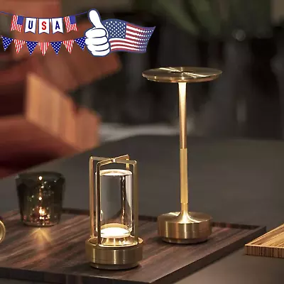 $50.21 • Buy Cordless LED Table Lamp Rechargeable Touch Desk Lamp Portable Bar Night Light US