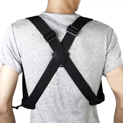 Tactical X-Back Suspenders Military Duty Belt Outdoor Harness Strap Back Support • $19.16