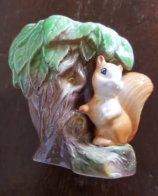 Westgate Pottery Squirrel Vase Cute Squirrel By Tree Vase.Looks Bit Like Sylvac  • £2