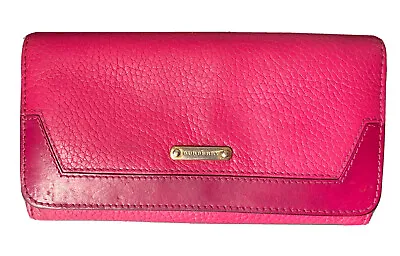 Burberry Long Woman’s Leather Wallet - Pink • $200