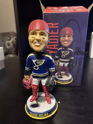 2017 Yadier Molina St Louis Cardinals Blues Night Bobblehead SGA • $90