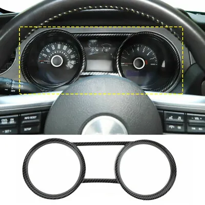 Dashboard Trim Frame Cover For Ford Mustang 2010-2014 Carbon Fiber Accessories • $27.99