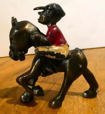 AB1 Kronheim & Oldenbusch 1935' Bronze K&O Co Horse & Jockey-SCULPTURE FIGURINE • $19.99