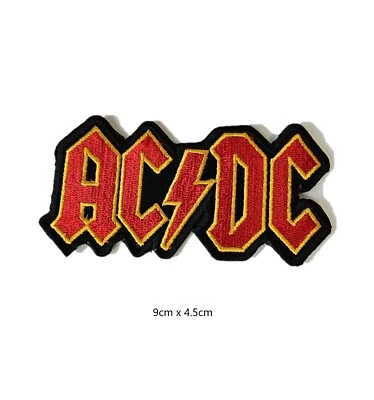 £2.99 • Buy ACDC Rock Band Patch Sew Iron On Patches Badges Transfer Clothes Jeans Shirts