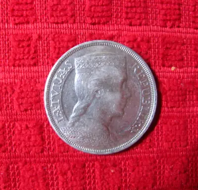 1929 Latvia 5 Lati AU Silver Coin ... #1092 • $55