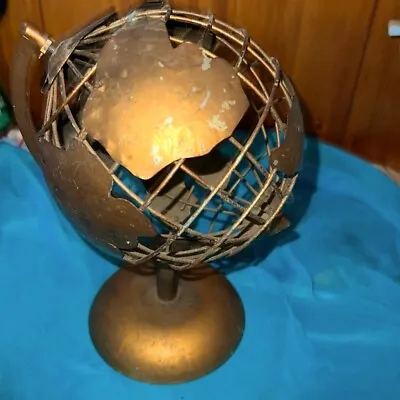 Hand Hammered Brushed Aluminum Globe • $16