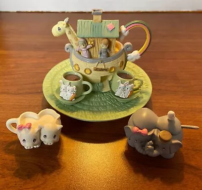 Enesco Precious Moments Noah's Ark Mini Tea Set # 270121 • $8.99