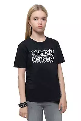 Marilyn Manson Kids Classic Logo T Shirt • £12.94