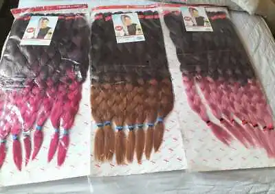 Xpression Braid 7 In A Pack 64'' Pre-stretched Extension Braiding Original • £5