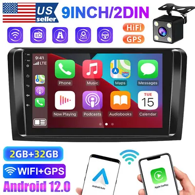 9  CarPlay Android 12 Car Stereo Radio GPS Navi For Mercedes Benz ML/GL 350 500 • $147.60