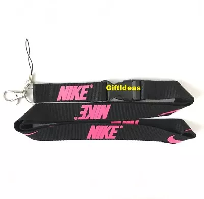 Nike Lanyard Detachable Keychain IPod Camera Strap Badge ID BPink • $4.93