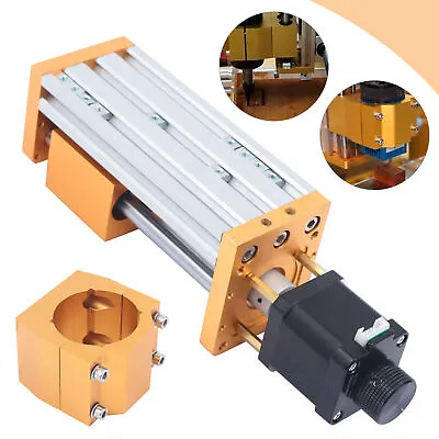Z Axis Slide 85mm Stroke Aluminum Linear Actuator Kit For CNC Router 52mm Clamp • $63.65